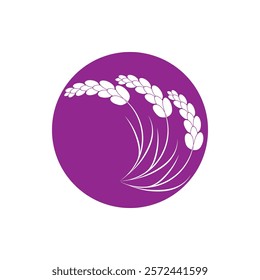 Beautiful lavender flower icon vector illustration