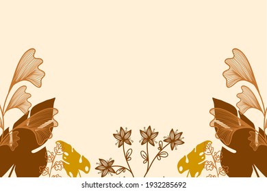 Beautiful Leaf Art Background Vector is a vector that is suitable for all kinds of designs especially those that require a touch of elegance 