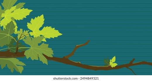 Beautiful leaf background for Tex, carpet, backdrop banner vector.