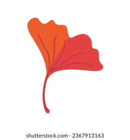Beautiful leaf composition. Leaves change color in autumn