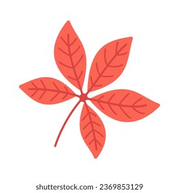 Beautiful leaf composition. Leaves change color in autumn