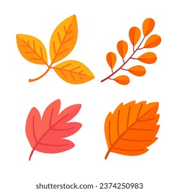Schöne Blattzusammensetzung. Blätter wechseln die Farbe im Herbst