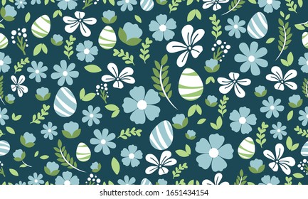 Beautiful leaf and floral design, for Easter pattern background design.