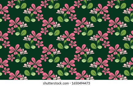 Hermoso diseño de hojas y flores para el fondo de las flores primaverales.