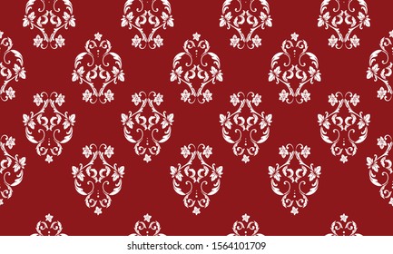 Beautiful leaf flower, isolated on red background.