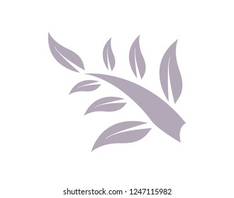 Beautiful leaf icon design. Nice Background design.