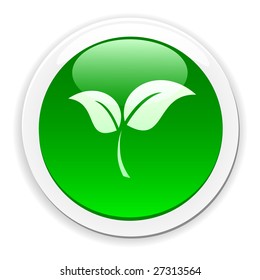 Hermoso icono de hoja. Ilustración vectorial.