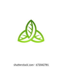 Beautiful Leaf Logo Template Design