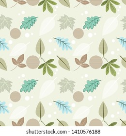 Beautiful leaf seamless pattern for fabric textile wallpaper.