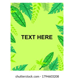 Beautiful leaf template vector design illustration