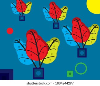 
Beautiful leaf vector design for backgrounds, wall hangings, covers and more.