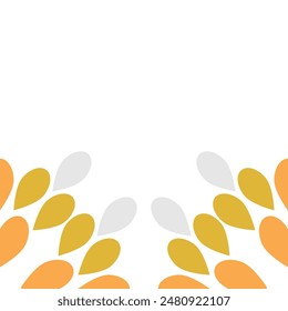 Beautiful leaves illustration on white background