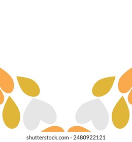 Beautiful leaves illustration on white background
