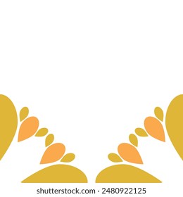 Beautiful leaves illustration on white background
