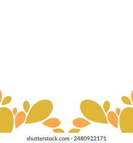 Beautiful leaves illustration on white background