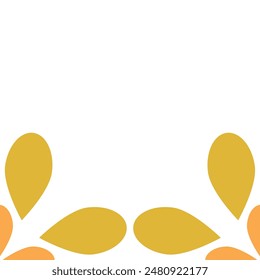 Beautiful leaves illustration on white background