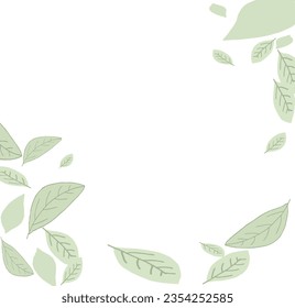 beautiful leaves isolated,drawn vector design