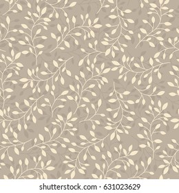 Beautiful leaves seamless pattern