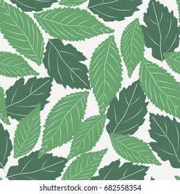 Beautiful leaves seamless pattern
