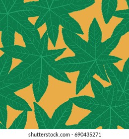 Beautiful leaves seamless pattern
