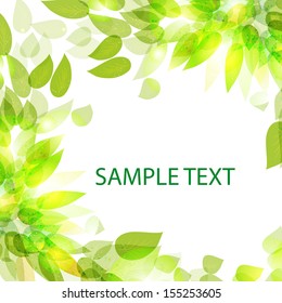 Beautiful  with leaves for use in your design. Vector eps 10