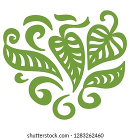 Beautiful leaves. Vector illustration