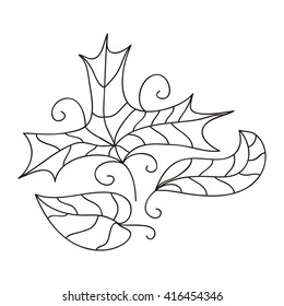 Beautiful leaves vector illustration