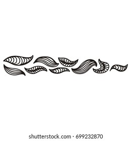 Beautiful leaves. Vector illustration.