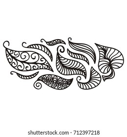 Beautiful leaves. Vector illustration.