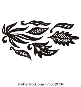 Beautiful leaves. Vector illustration.