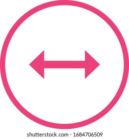 Beautiful Left Right Arrow Glyph Vector Icon