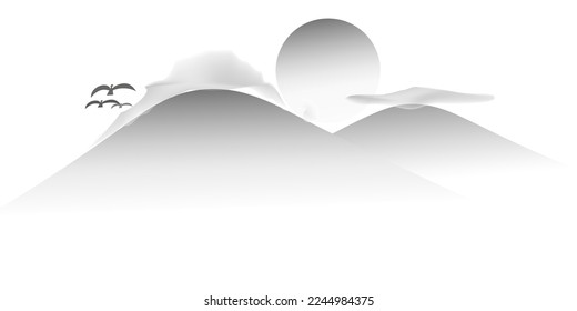 schöner Lenticular-Berg und Cloud-Hintergrund