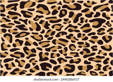 Hermoso vector de diseño de piel de leopardo