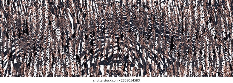 Beautiful leopard skin, tiger, zebra, snake, animal seamless mix print pattern background, abstract, trend patchwork design texture.African textile effect.Fashion fabric. Jungle, repeat