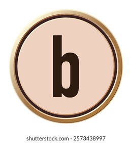 Beautiful letter b in a soft pink background, representing warmth and love, ideal for Valentine’s-themed designs and romantic graphics.