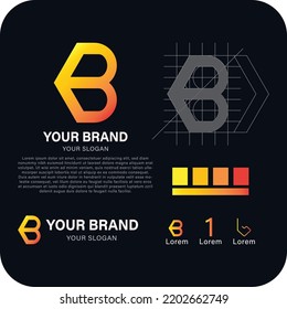 the beautiful letter Bb infinity monogram in incredibly luxury and classy style, elegant circular letter B and b logo template for a high-end brand personality
