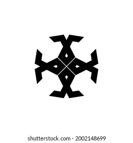 beautiful letter C vector with tribal feel