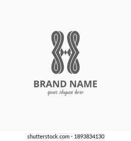 Beautiful Letter H Logo Initial Vector Template suitable for fashion business