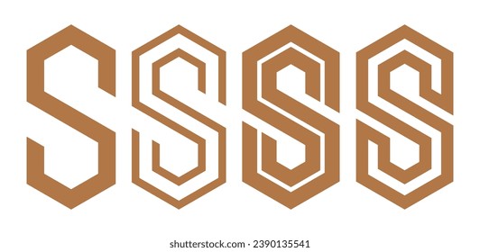 Beautiful letter S infinity luxury monogram and classy style, elegant circular letter S logo vector icon symbol template