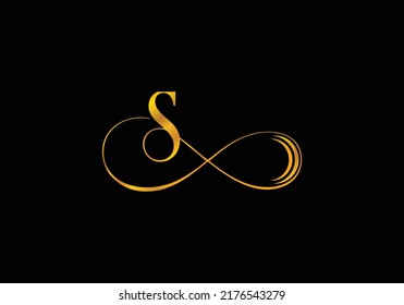 the beautiful letter S infinity monogram in incredibly luxury and classy style, elegant circular letter S and S logo template for a high-end brand personality