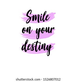 Beautiful lettering calligraphy slogan illustration