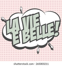 beautiful life background, illustration in vector format