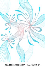 Beautiful light abstract background with lace flowers bows lilac on white for wallpaper or for  decoration package perfumer textile clothes or for screen on mobile telephone tablet or for banners