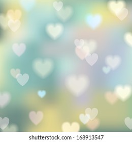 Beautiful light background to the Valentine's day. Vector illustration.