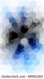 beautiful light blue color hexagonal background. vector illustration. polygonal pattern. design for banner, presentation, wallpaper.