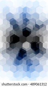 beautiful light blue color hexagonal background. vector illustration. polygonal pattern. design for banner, presentation, wallpaper.