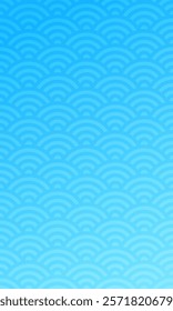 Beautiful light blue gradation. A cool and refreshing Japanese style background material.