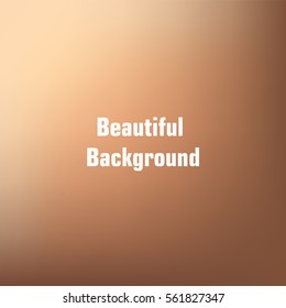 Beautiful light brown defocused background. Vector Illustration. EPS10