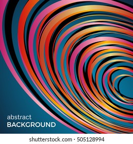 Beautiful light circles on a blue background. Abstract flash light circles. Vector technology background.
