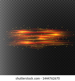 Beautiful light flares. Glowing streaks on dark background. Luminous abstract sparkling lined background. light effect wallpaper